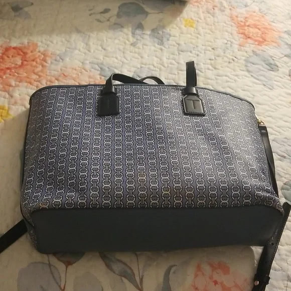 Tory burch Blue Gemini  link tote Canvas - Picture 4 of 13